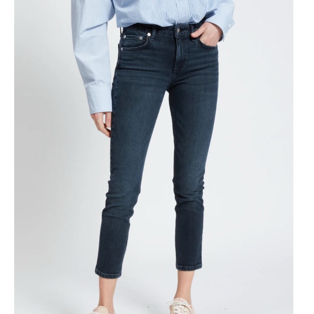 Rag & Bone Cate Mid-Rise Ankle Skinny Jeans in Dekalb Size 25